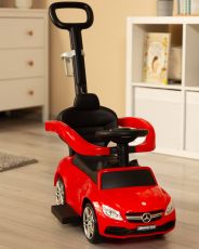 Машинка для катання Caretero (Toyz) Mercedes AMG C63 з батьківською ручкою Red
